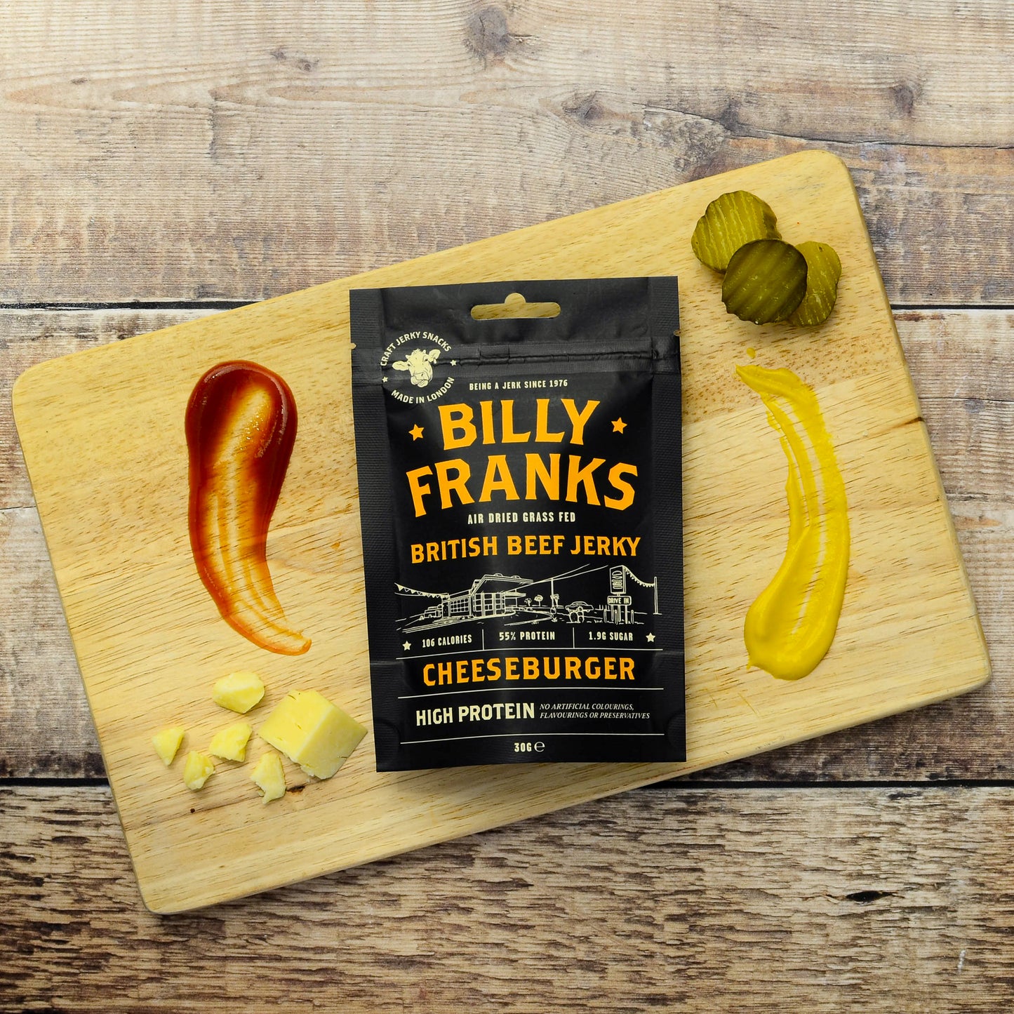 Cheeseburger Beef Jerky (30g)