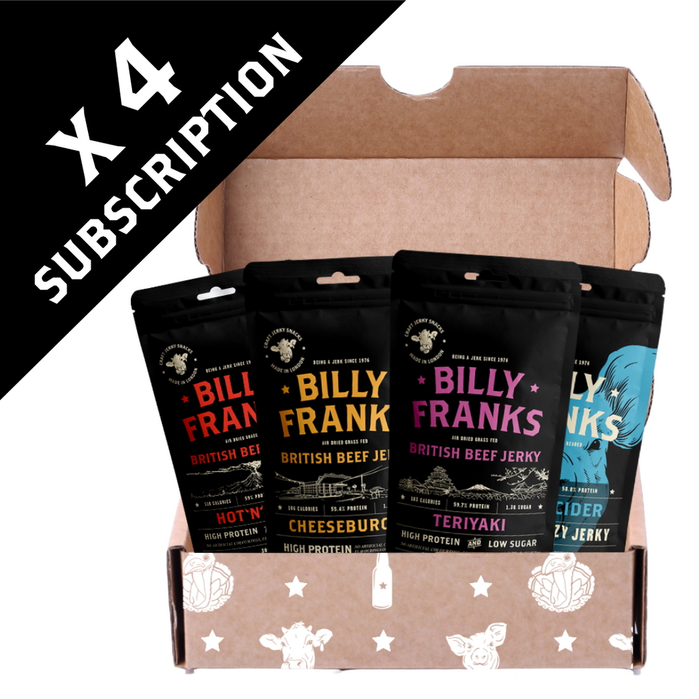 Billy Franks Jerky Subscription | Taster Box (4 Bags)