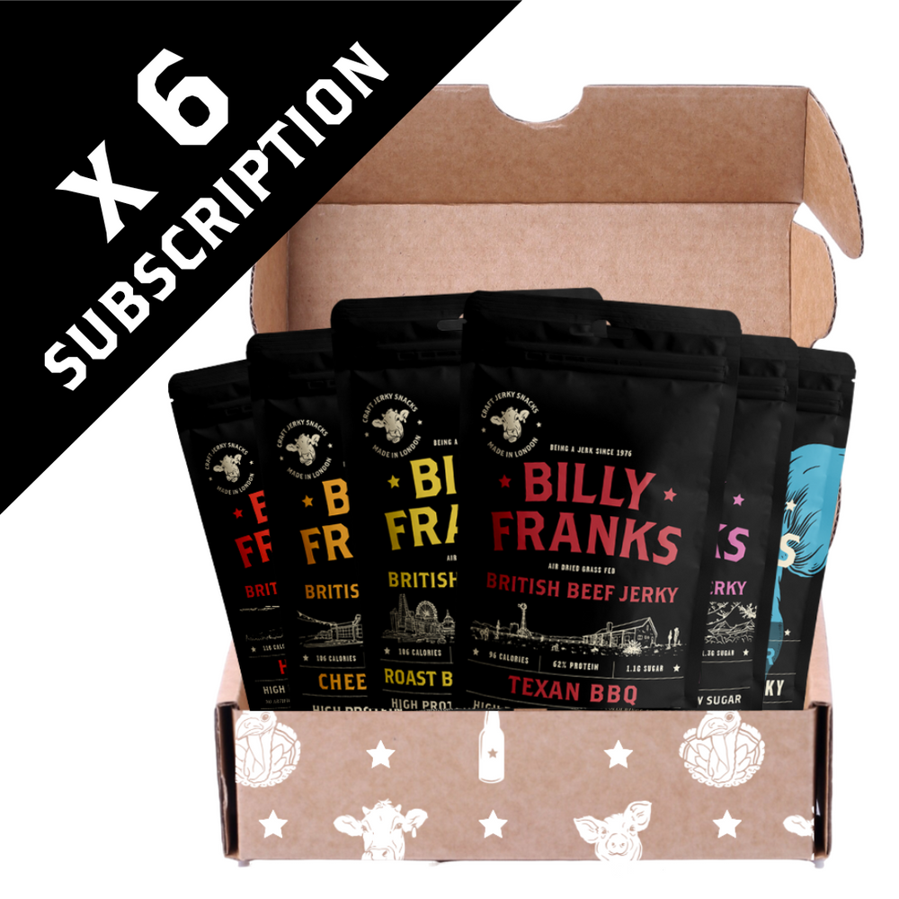 Billy Franks Jerky Subscription | Jerky Lover Box (6 Bags)