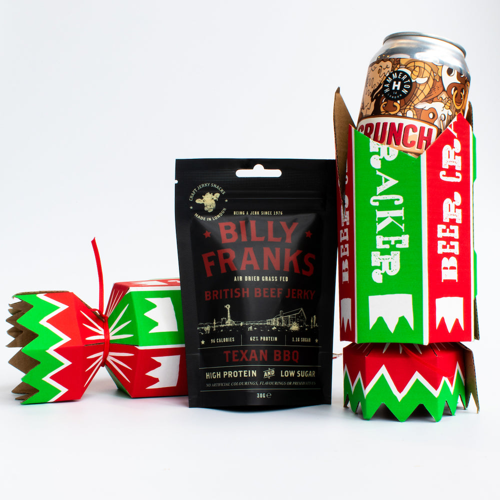 Craft Beer & Jerky Christmas Crackers