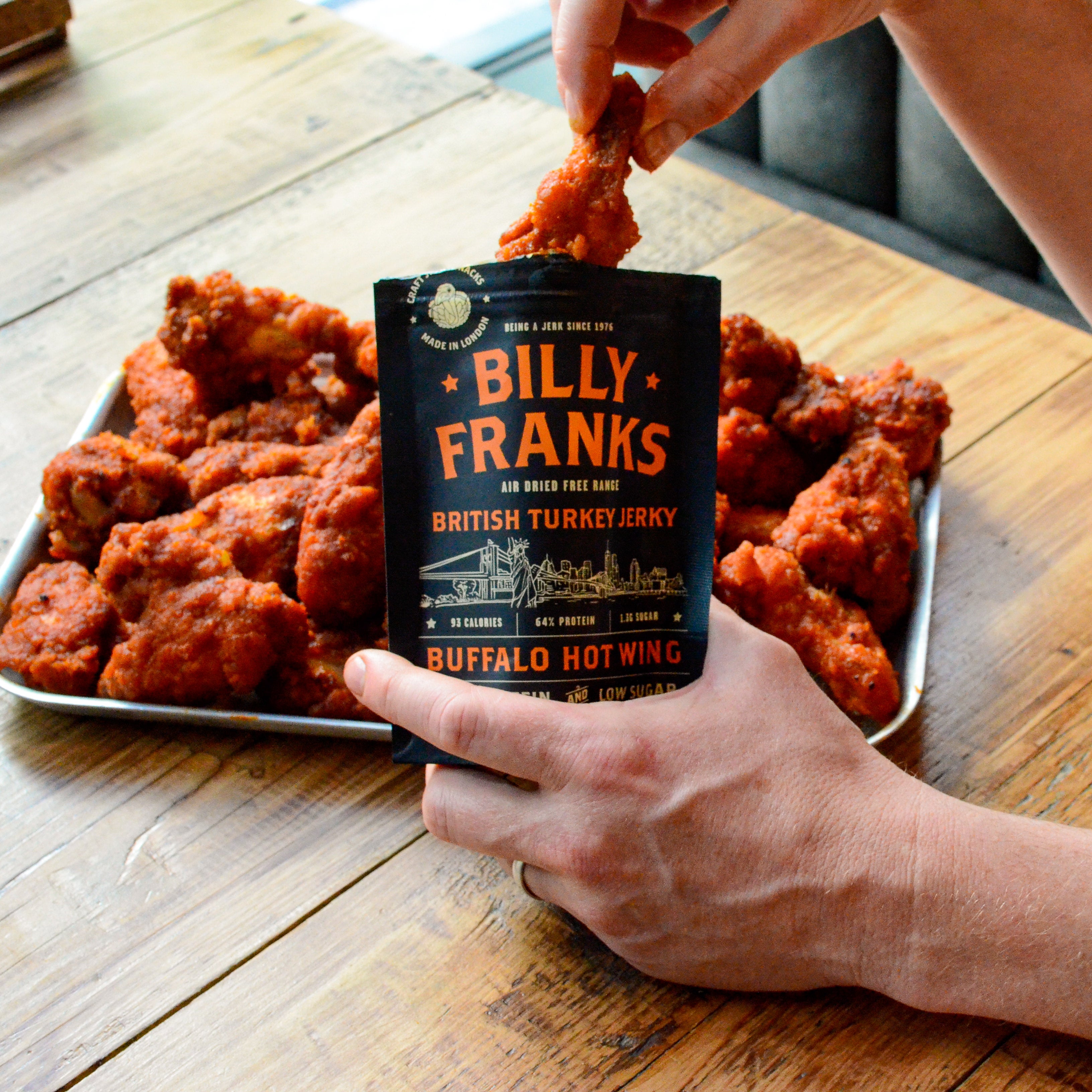 Buffalo Hot Wing Turkey Jerky (30g) – Billy Franks