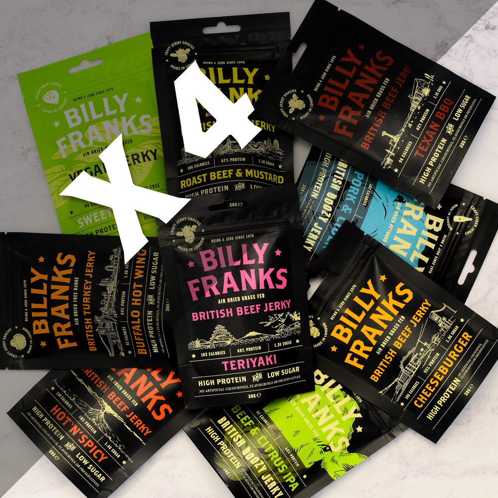 Billy Franks Jerky Club | Taster Box (4 Bags)